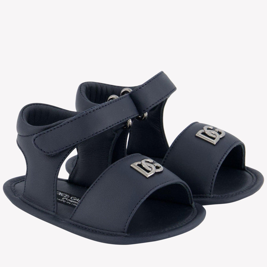 Dolce & Gabbana Baby Jongens Sandalen In Navy