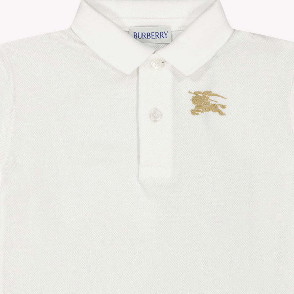 Burberry JOHANE Baby Jongens Polo In Wit