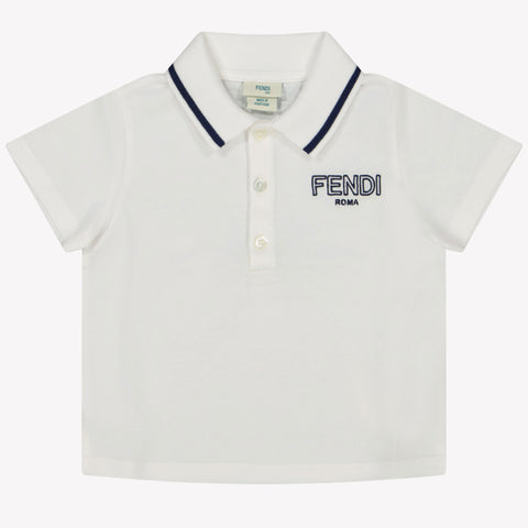 Fendi Baby Jongens Polo In Wit