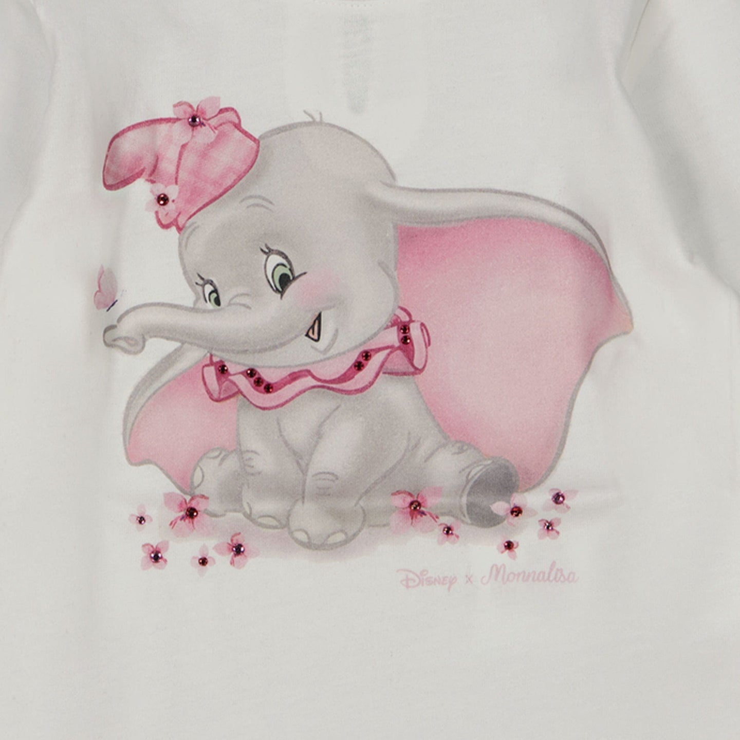 Monnalisa Baby Meisjes T-shirt Off White 3 mnd