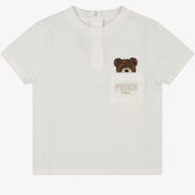 Fendi Baby Unisex T-shirt Wit