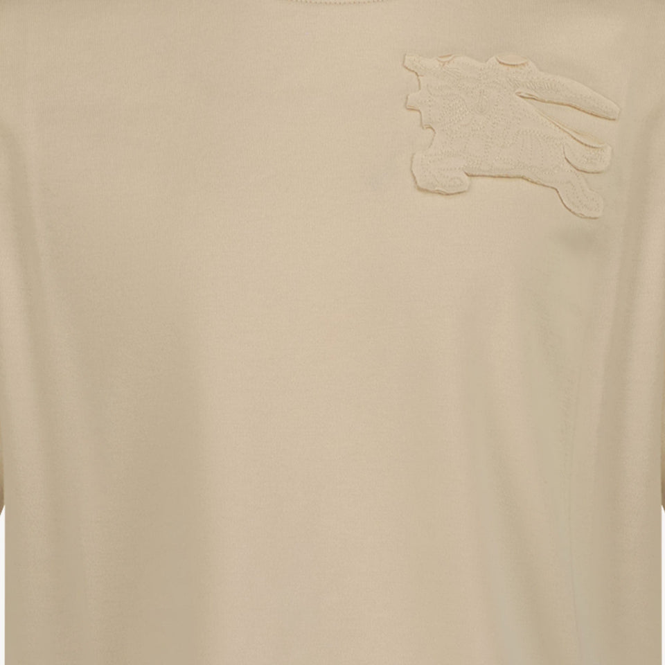 Burberry Unisex T-shirt Licht Beige