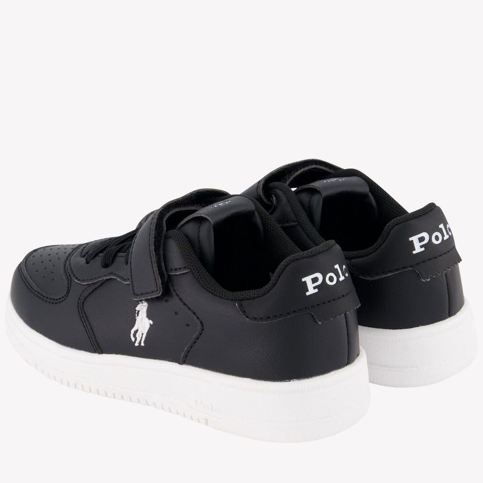 Ralph Lauren Master Court Ps Jongens Sneakers Zwart