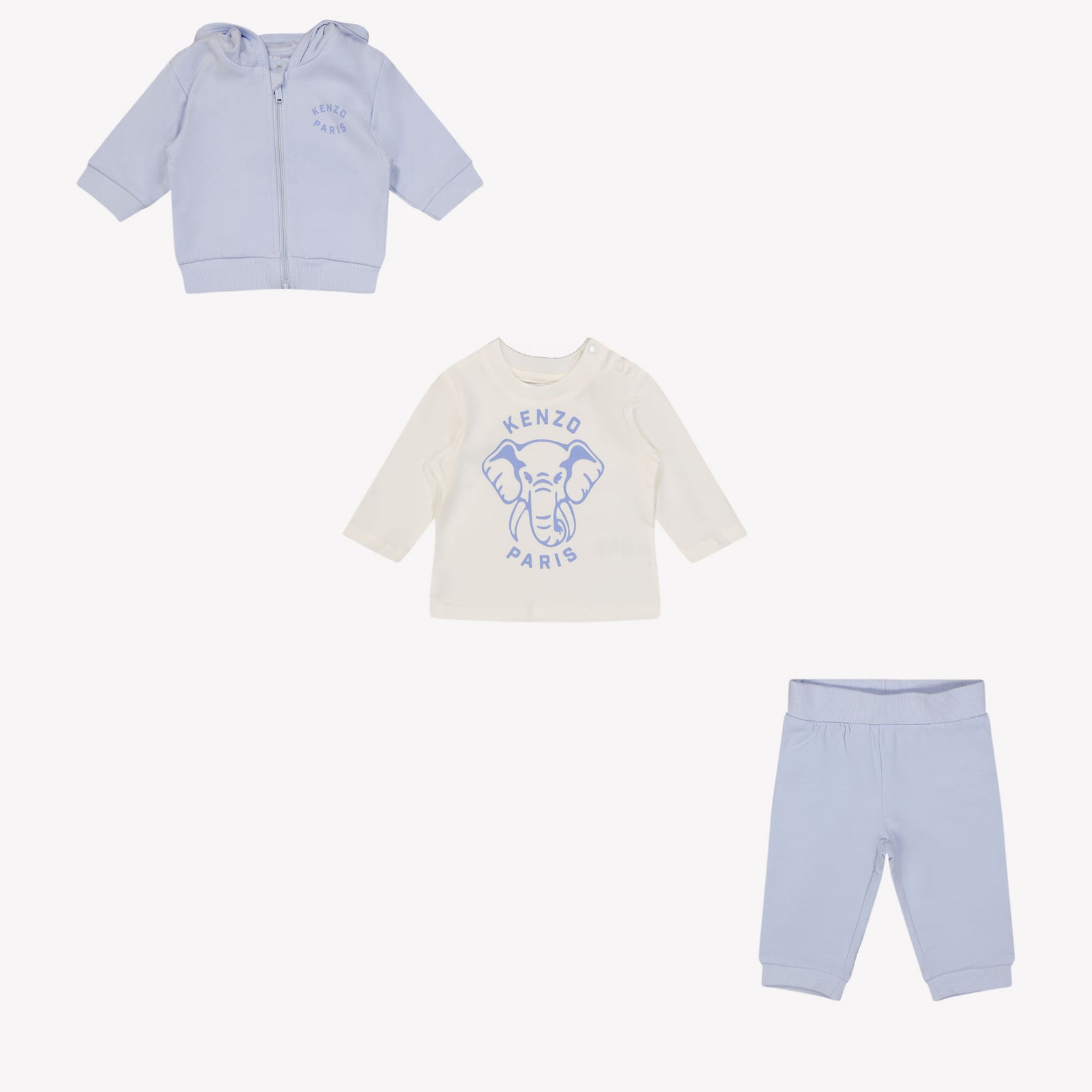 Kenzo Kids Baby Unisex Joggingpak Licht Blauw