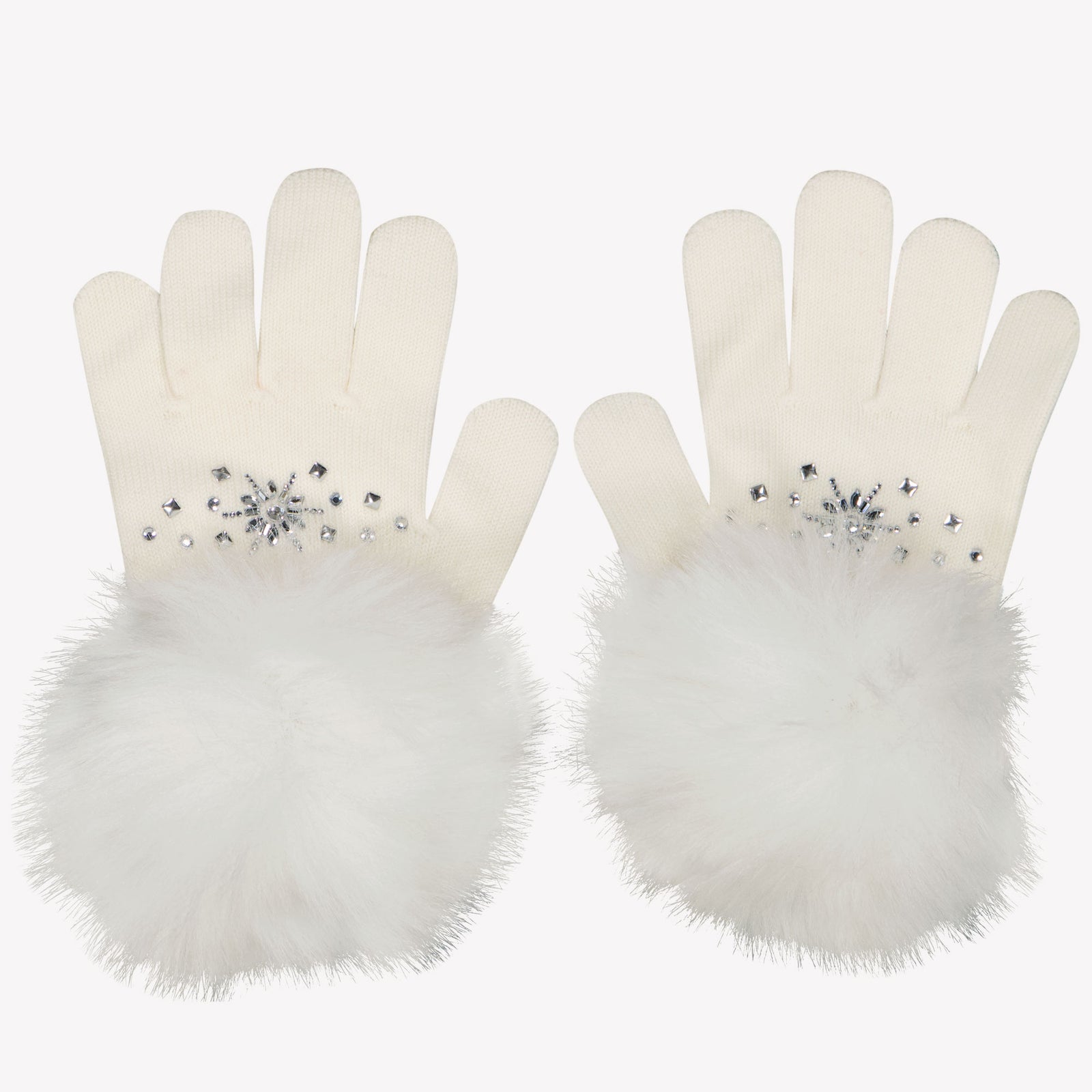 MonnaLisa Meisjes Handschoenen Off White