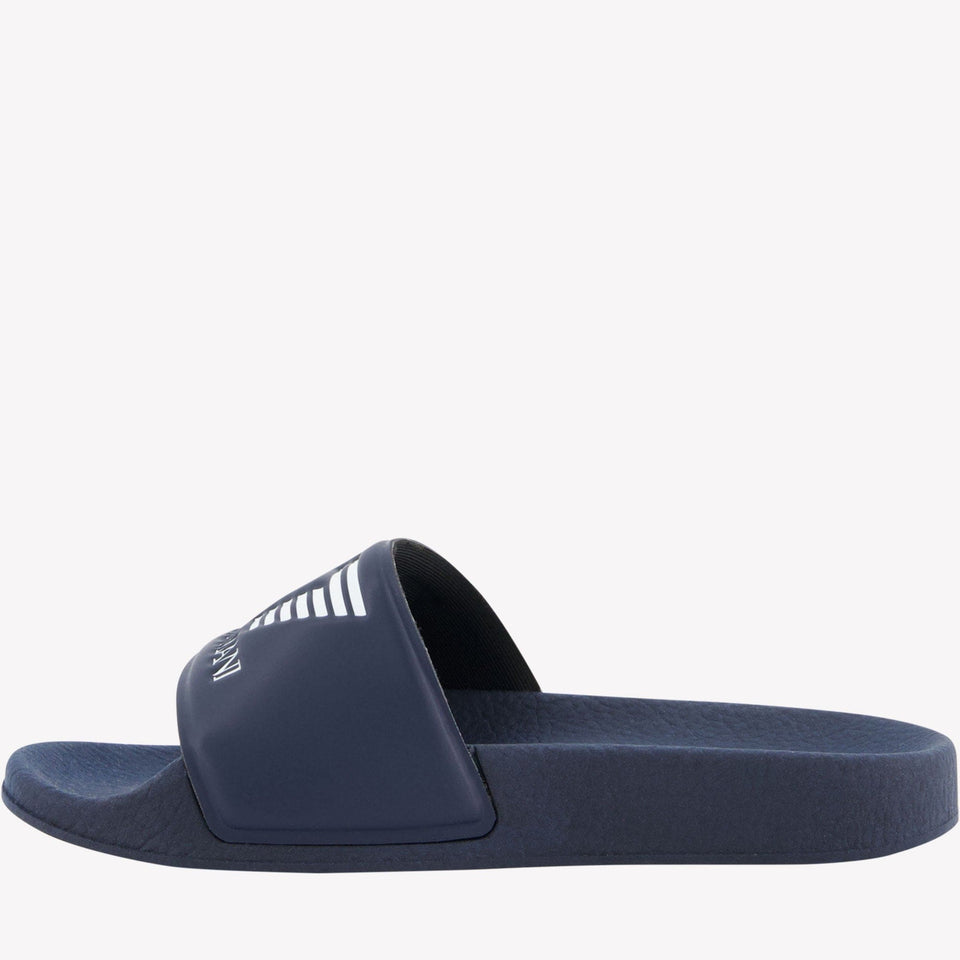 Ea7 Jongens Slippers Navy