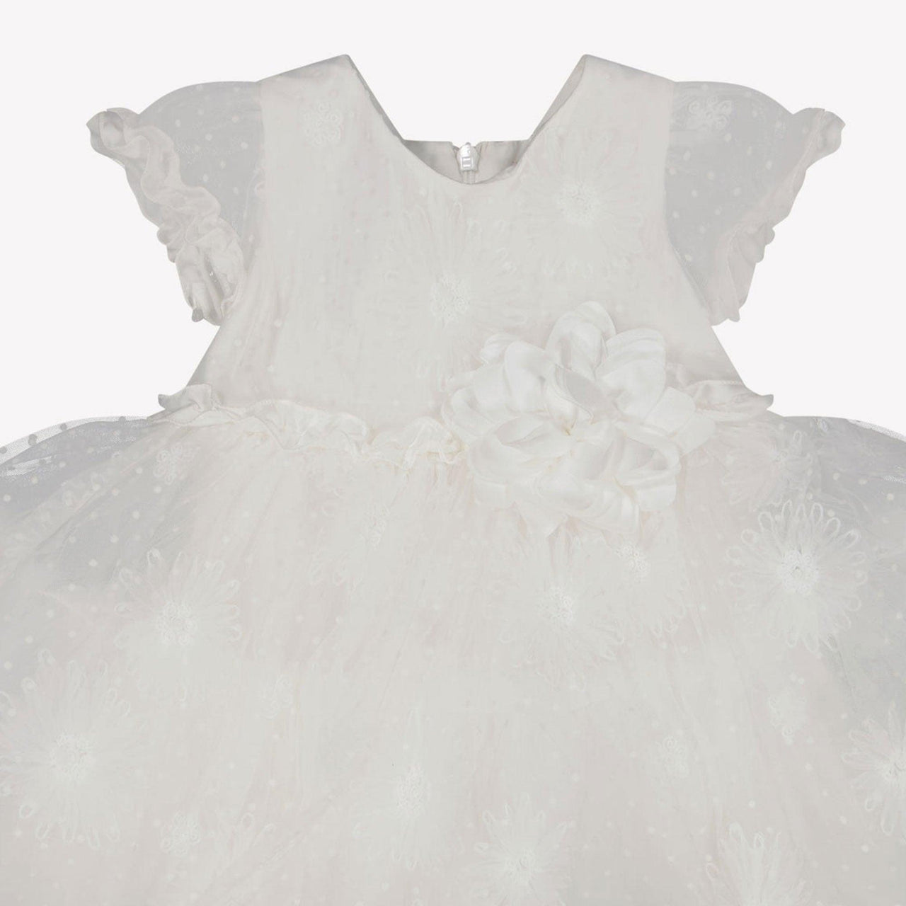 MonnaLisa Baby Meisjes Jurk in Off White
