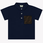 Fendi Baby Jongens Polo In Navy