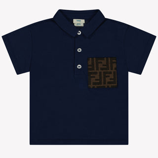 Fendi Baby Jongens Polo In Navy