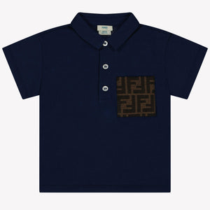 Fendi Baby Jongens Polo In Navy