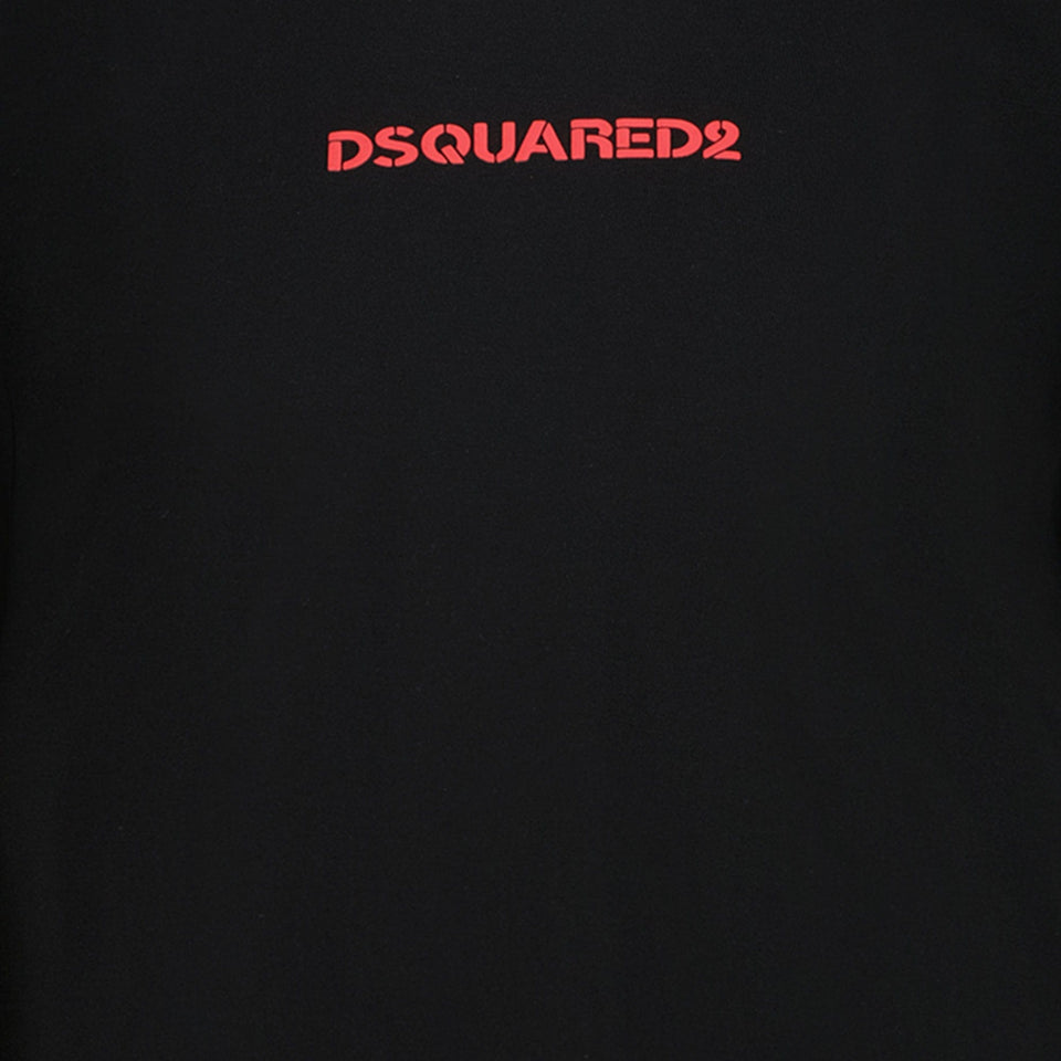 Dsquared2 Jongens T-shirt Zwart