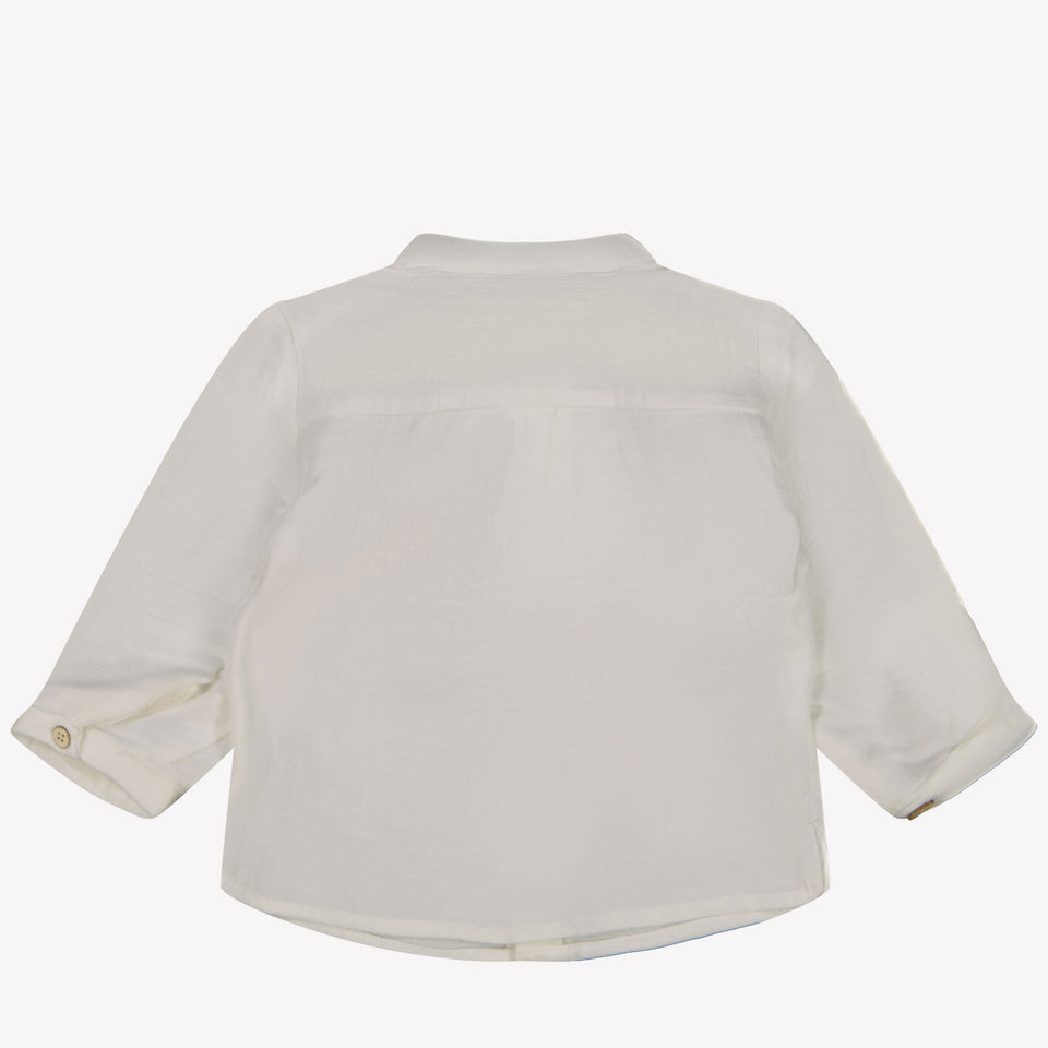 Mayoral Baby Jongens Blouse Off White