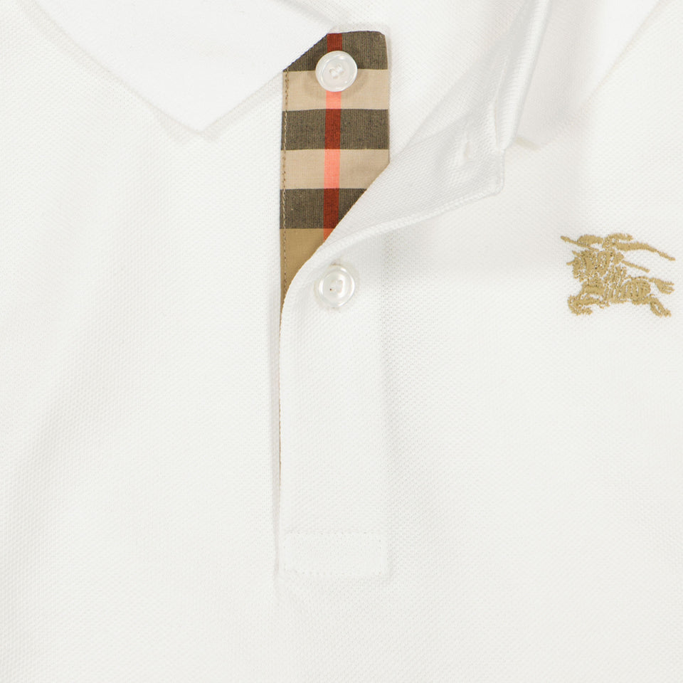 Burberry JOHANE Kinder Jongens Polo In Wit