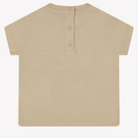 Fendi Baby Unisex T-shirt Beige