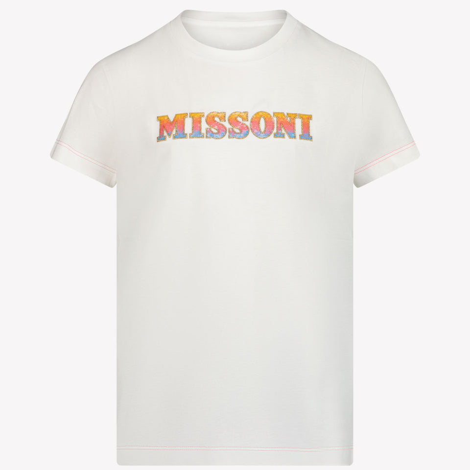 Missoni Kinder Meisjes T-shirt Off White