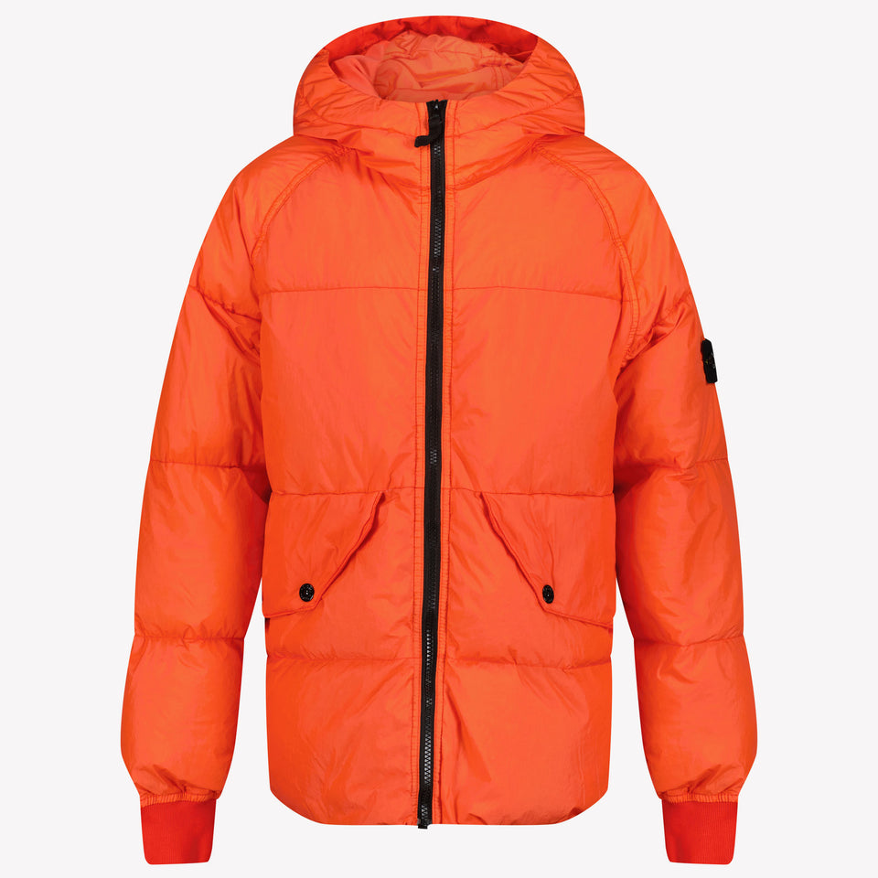 Stone Island Jongens Winterjas Oranje