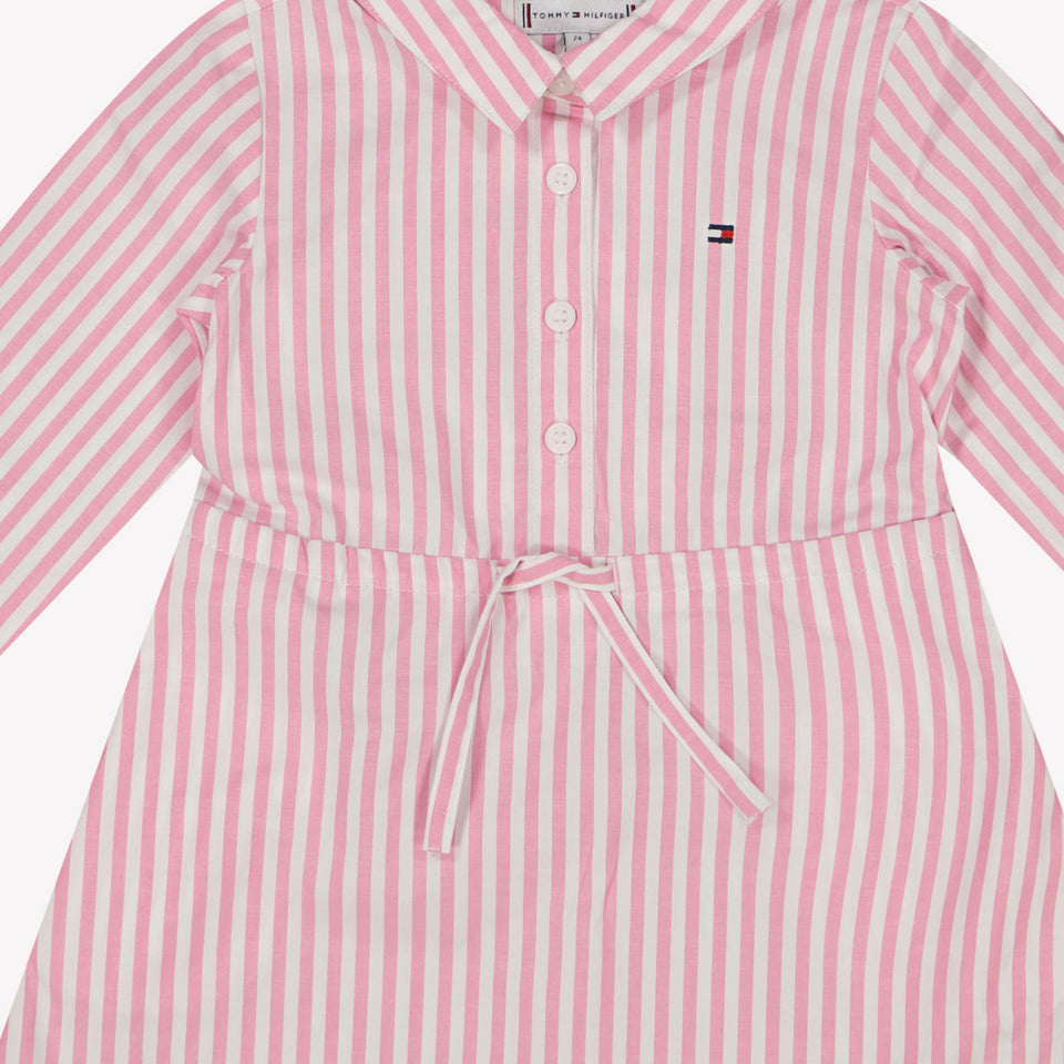 Tommy Hilfiger Baby Meisjes Jurk Licht Roze