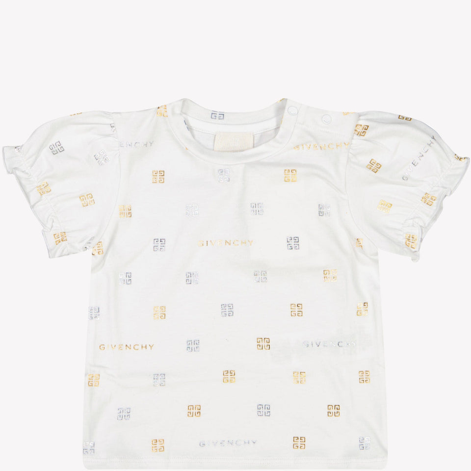 Givenchy Baby Meisjes T-Shirt Wit 6 mnd