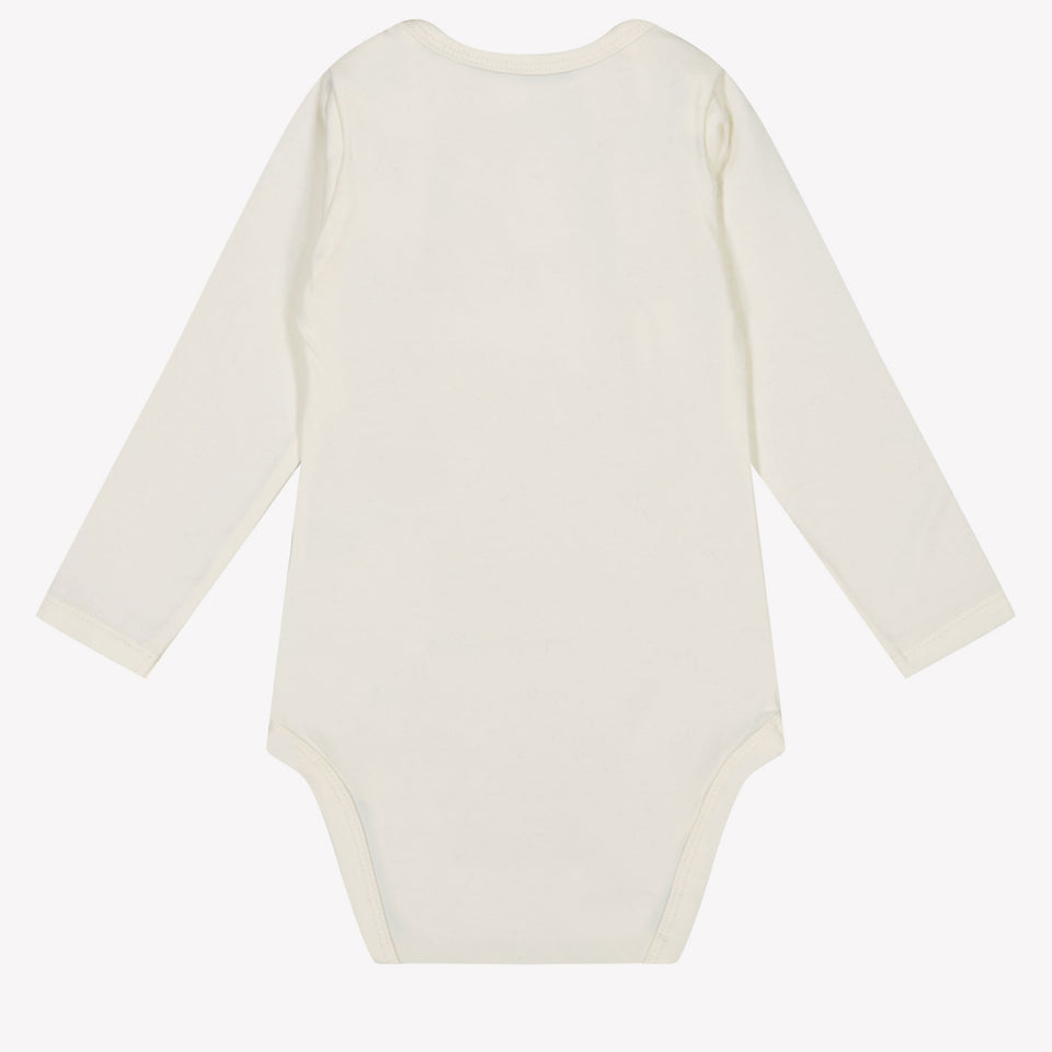 Malelions Baby Unisex Rompertje Off White