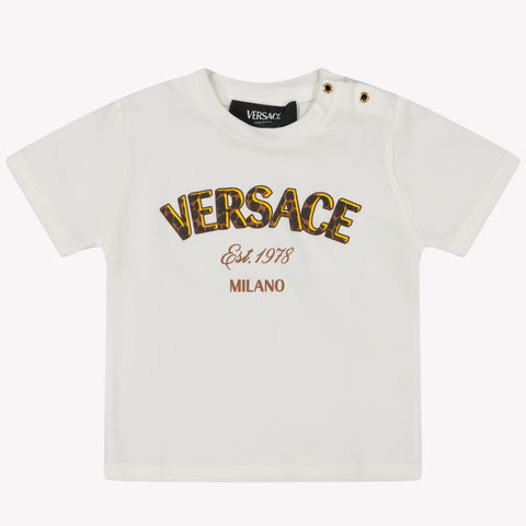 Versace Baby Unisex T-shirt Wit