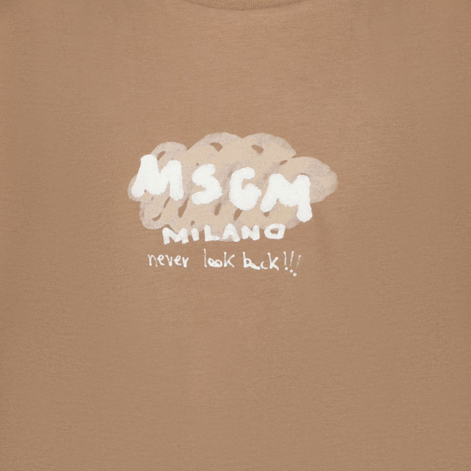 MSGM Kinder Jongens T-Shirt In Zwart