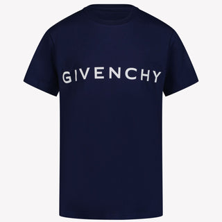 Givenchy Jongens T-shirt Donker Blauw 4Y