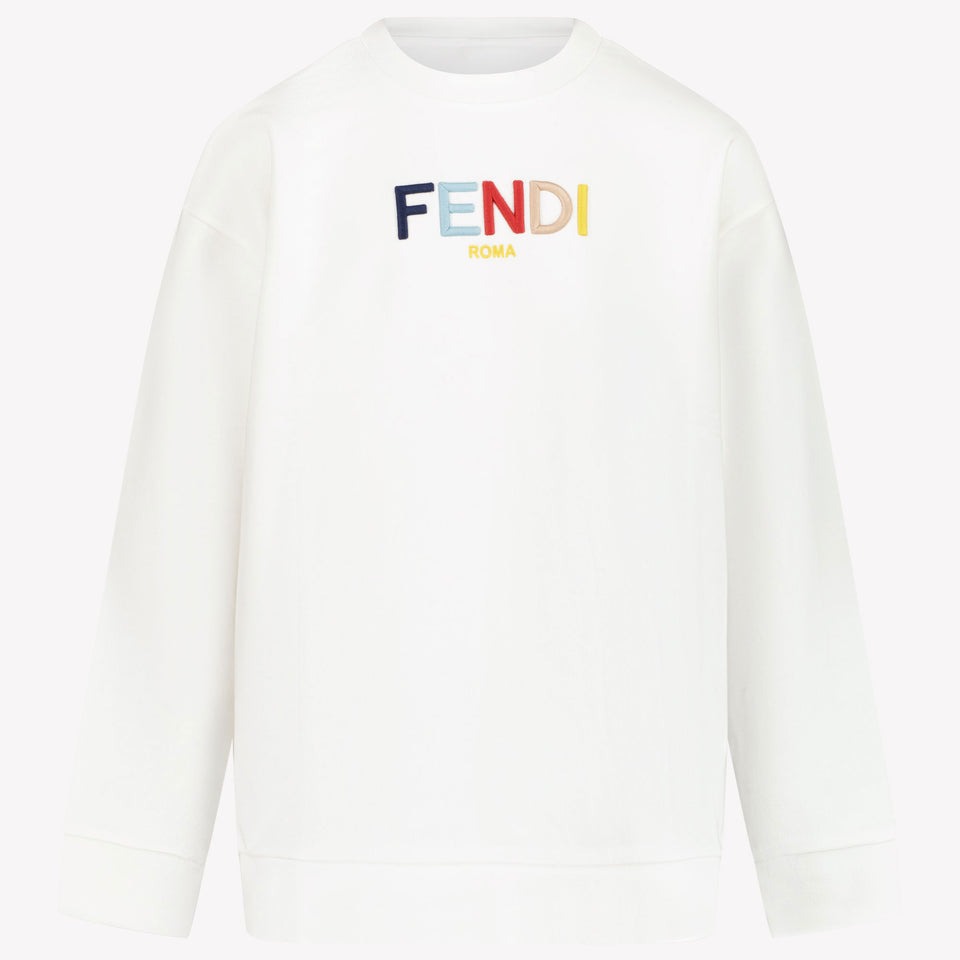 Fendi Kinder Unisex Trui Wit