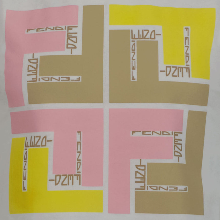 Fendi Kinder Meisjes T-shirt Wit