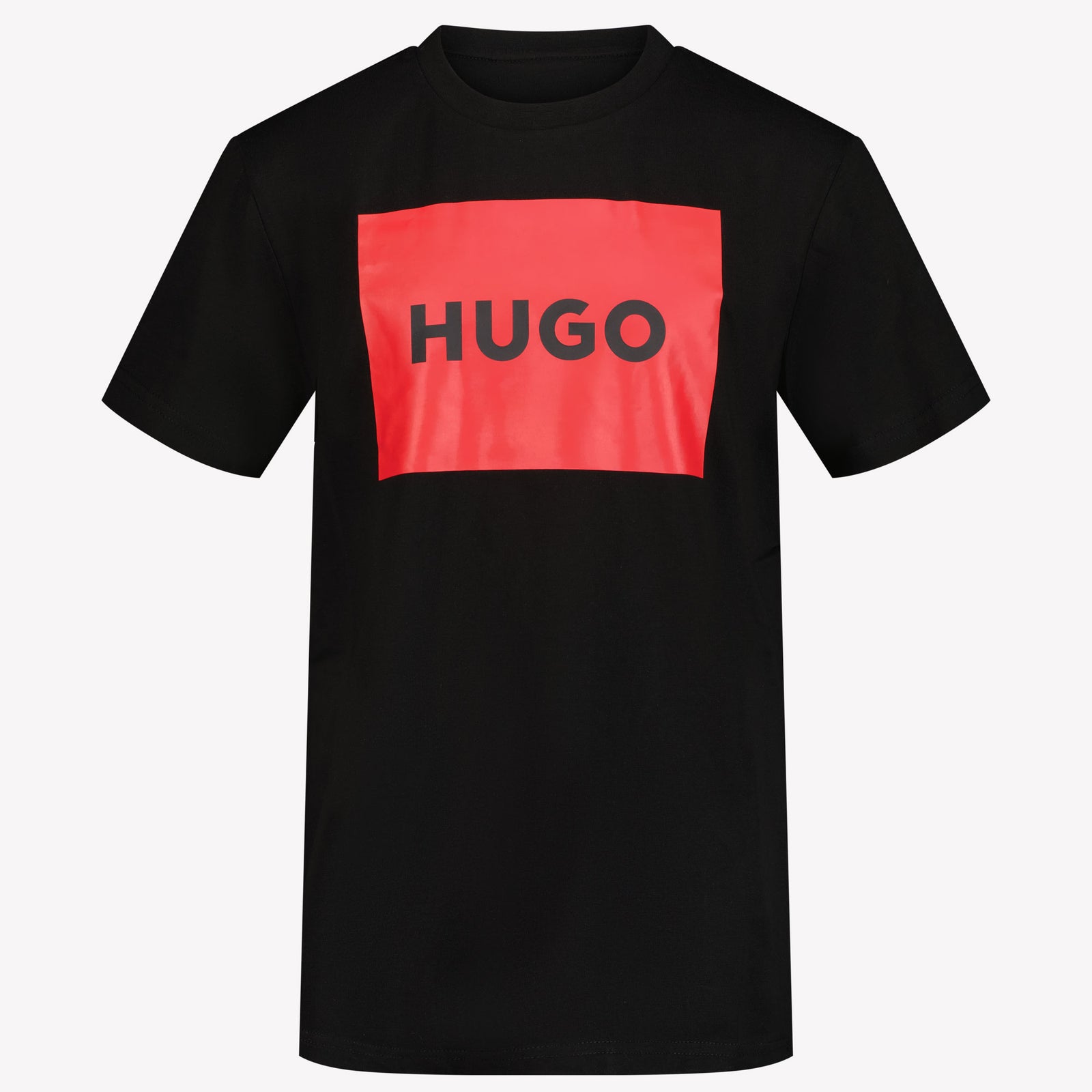 Hugo Kinder Jongens T-shirt Zwart