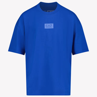 EA7 Jongens T-shirt Cobalt Blauw