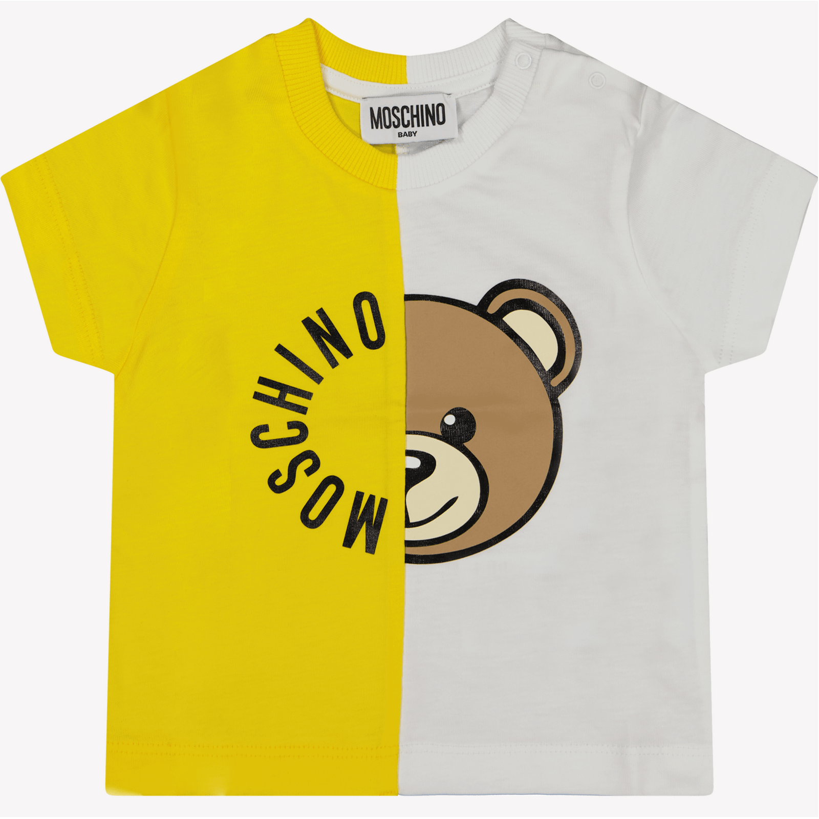 Moschino Baby Unisex T-Shirt Geel 3/6