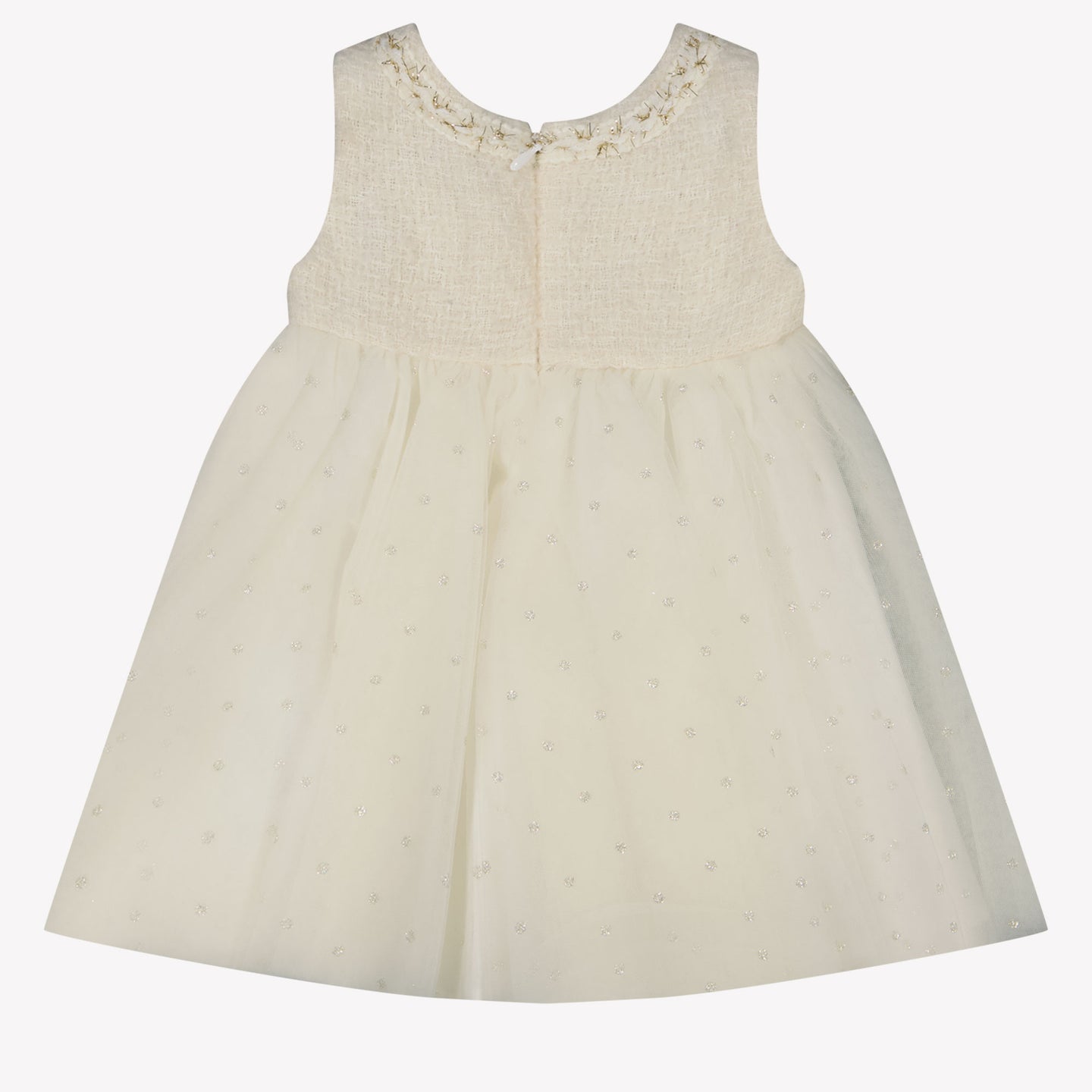 MonnaLisa Baby Meisjes Jurk Off White