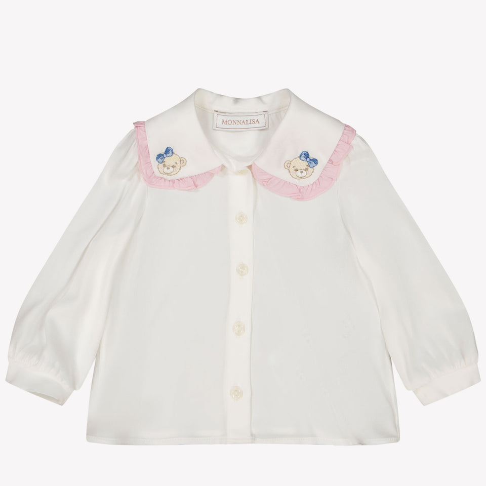 MonnaLisa Baby Meisjes Blouse Off White