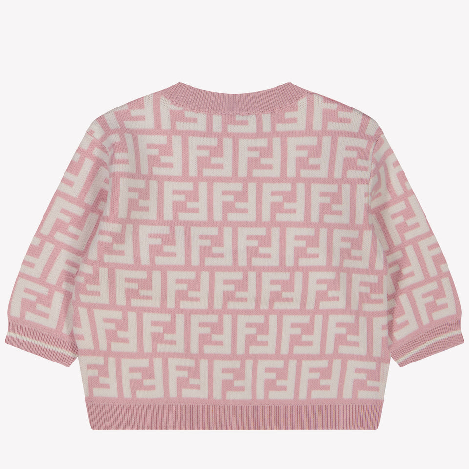 Fendi Baby Meisjes Vest In Licht Roze