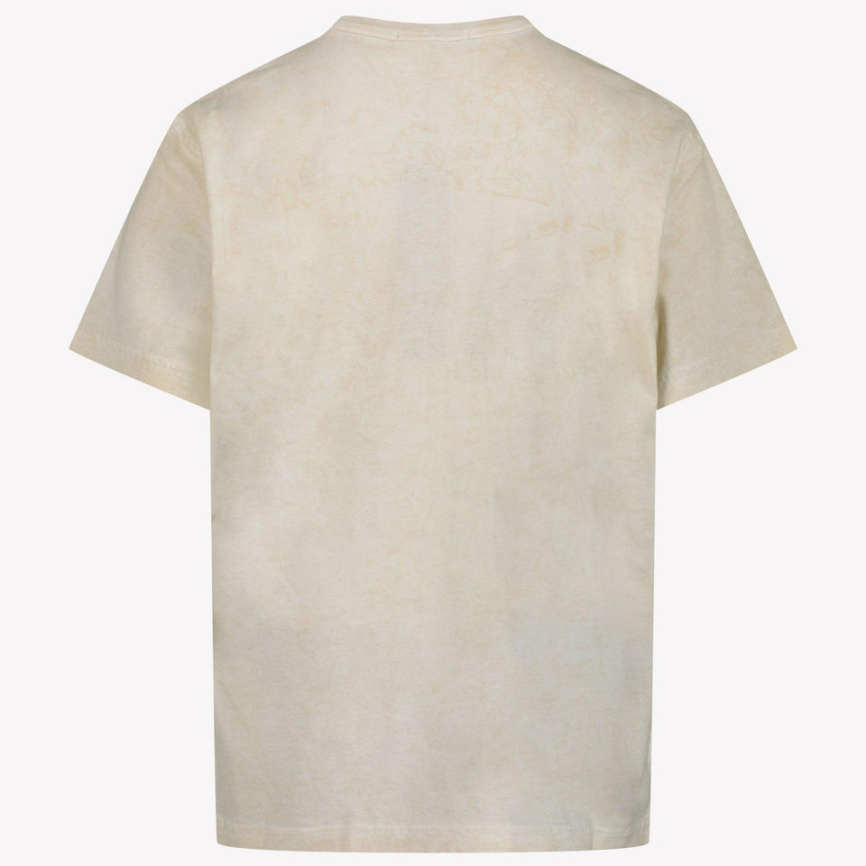 Stone Island Kinder Jongens T-Shirt In Licht Beige