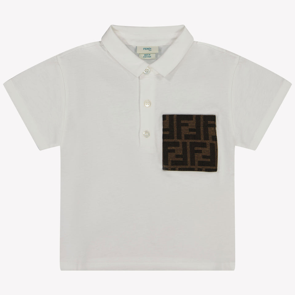 Fendi Baby Jongens Polo In Wit