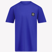 Stone Island Jongens T-shirt Cobalt Blauw