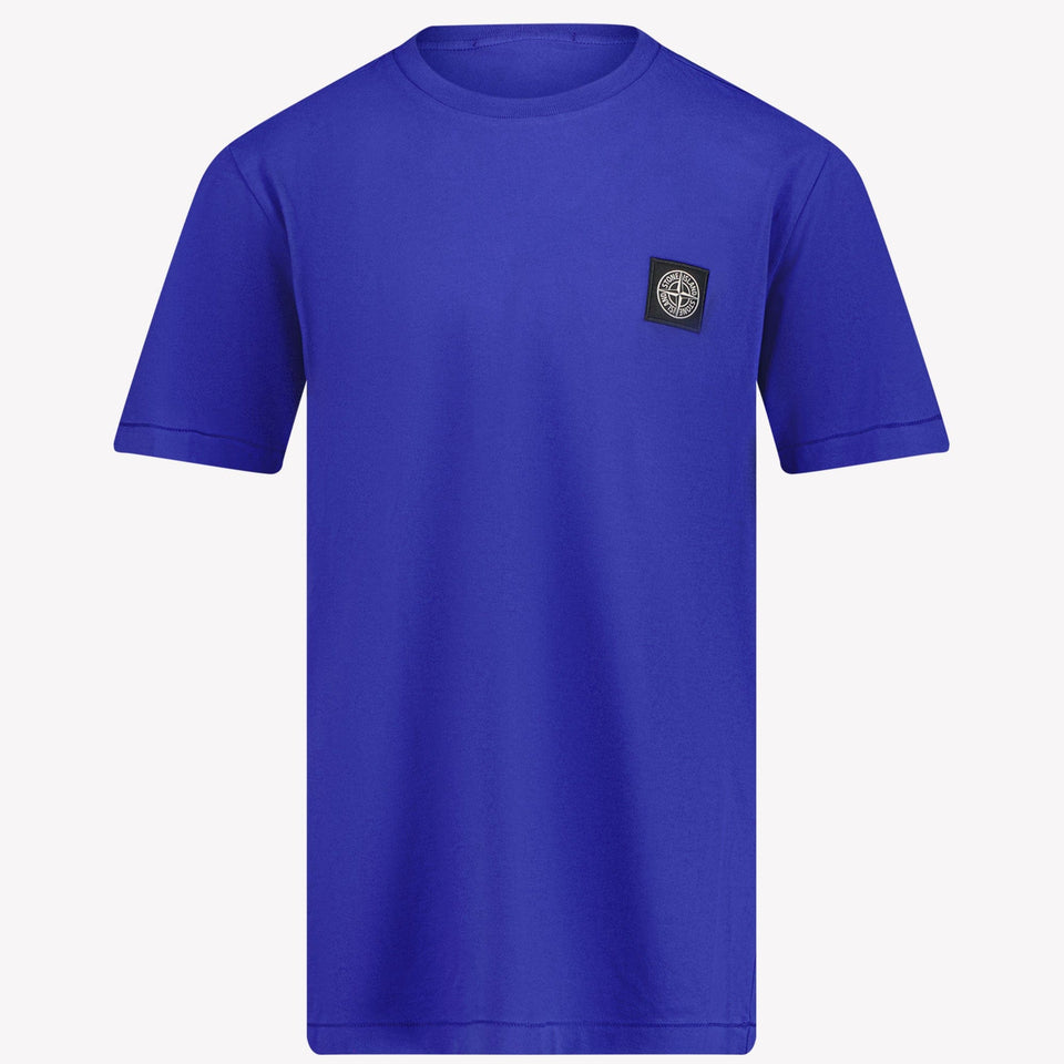 Stone Island Jongens T-shirt Cobalt Blauw 2Y