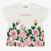 Dolce & Gabbana Baby Meisjes T-Shirt In Wit