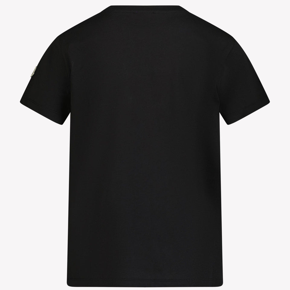 Moncler Kinder Jongens T-Shirt Zwart