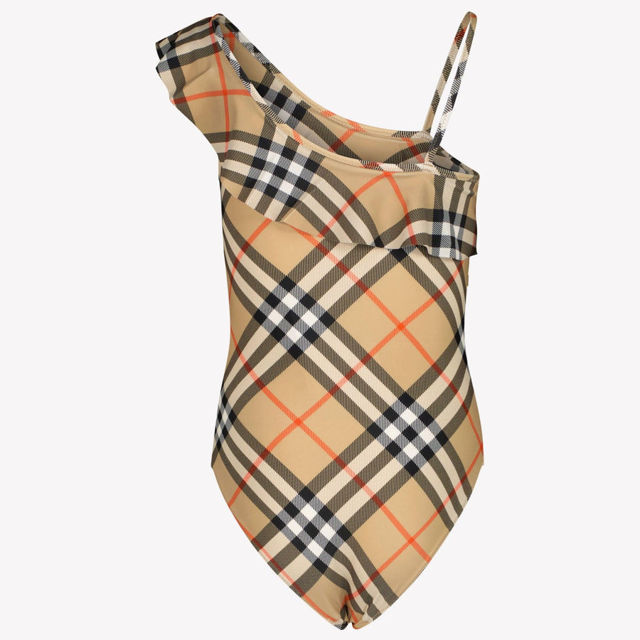 Burberry Fern Kinder Meisjes Zwemkleding In Beige