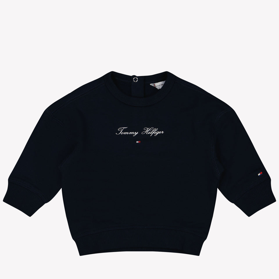 Tommy Hilfiger Baby Meisjes Trui Navy