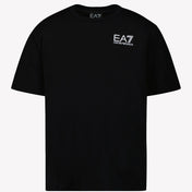 EA7 Kinder Jongens T-shirt Zwart
