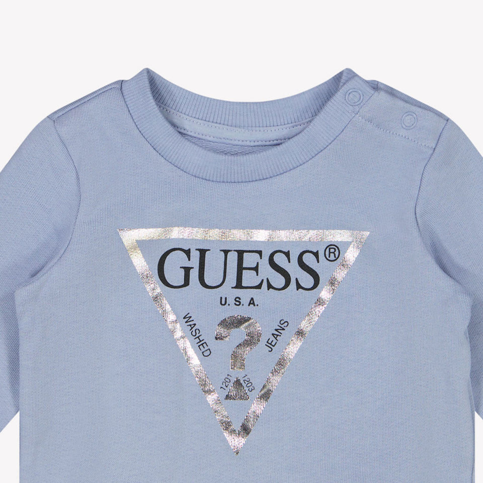 Guess Baby Meisjes Trui Licht Blauw