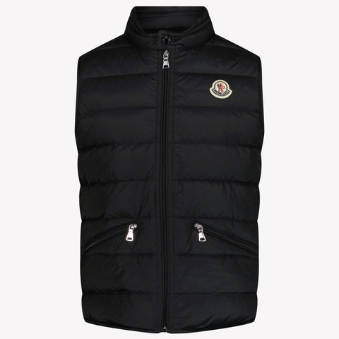 Moncler Gui Kinder Jongens Bodywarmer In Zwart