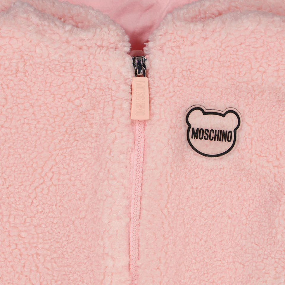 Moschino Baby Unisex Tussenjas Licht Roze