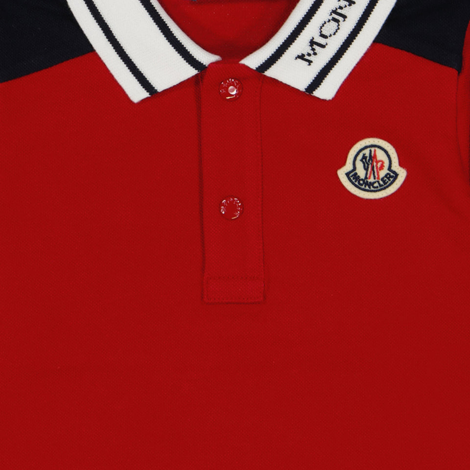 Moncler Baby Jongens Polo Rood