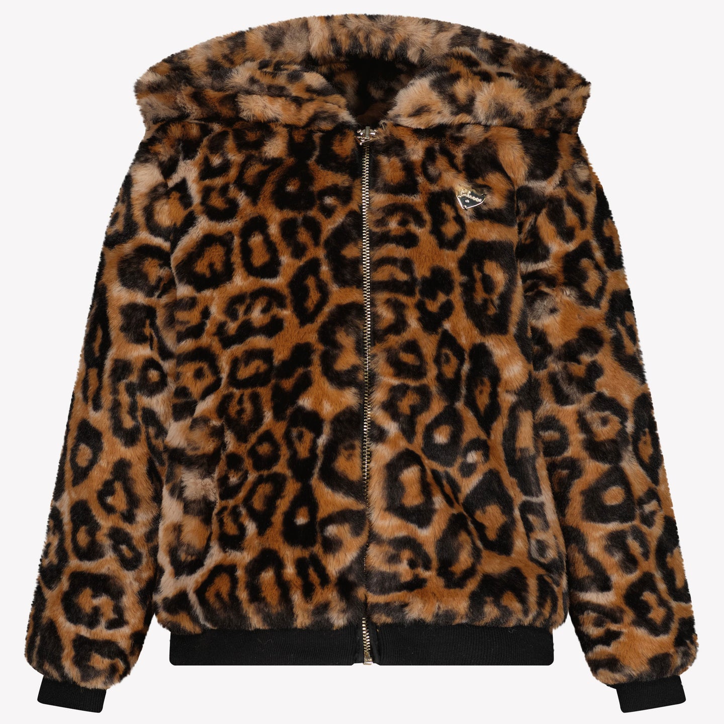 Guess Kinder Meisjes Faux Fur Jas Donker Bruin