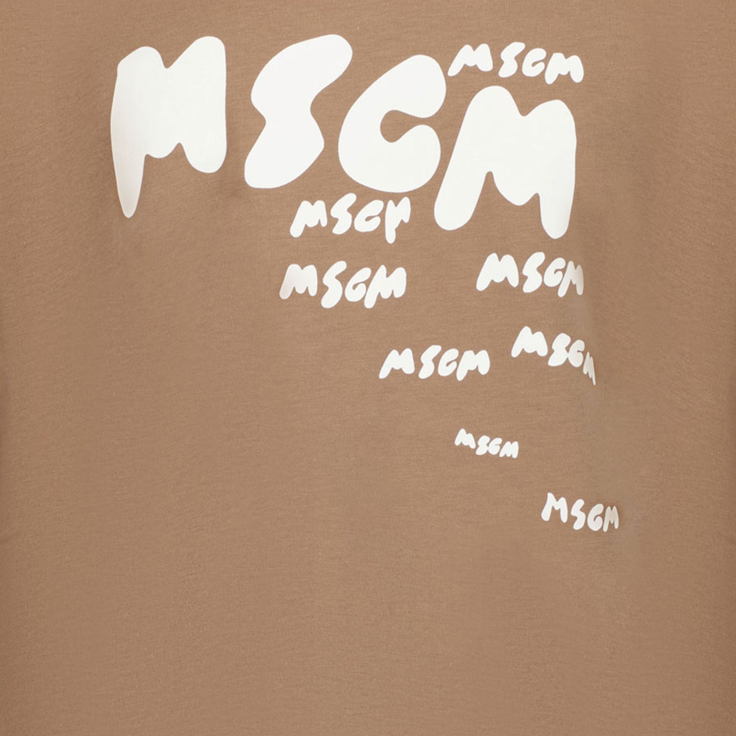 MSGM Kinder Jongens T-Shirt In Bruin