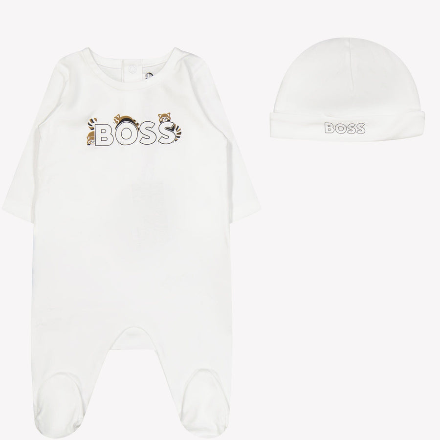 Boss Baby Boys Romper White